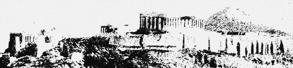 An Old View of The Acropolis at Athens