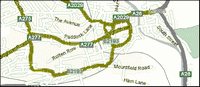 Free Lewes
                        simple town street map free